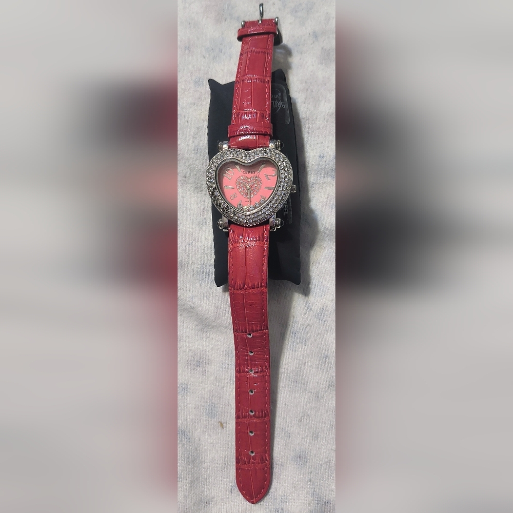 Elegant Silver and Pink Watch